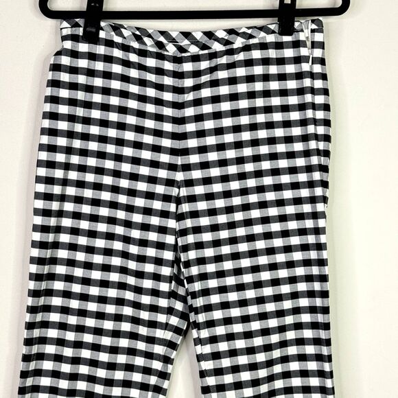 Talbots Gingham Plaid Checkered Side Zip Pants Women's Size 6 Petite - Picture 4 of 8
